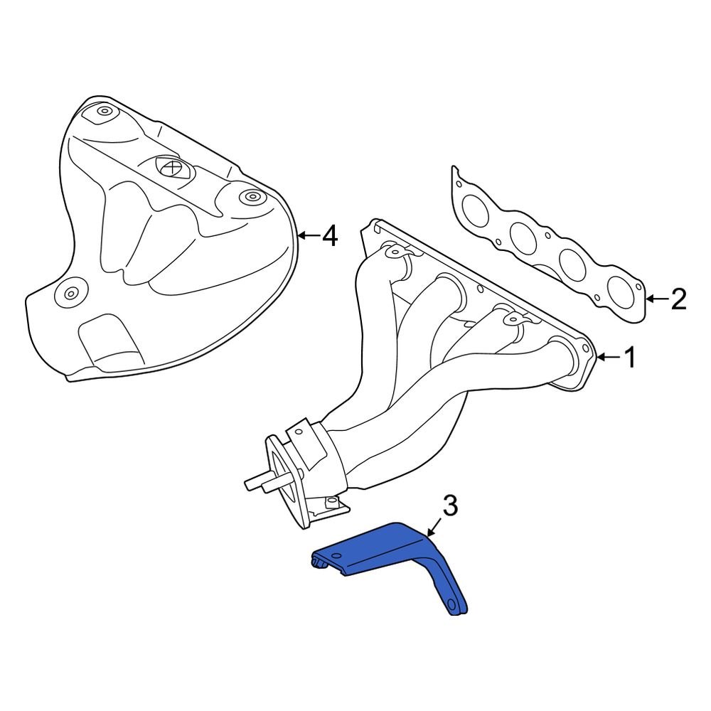 Kia OE 289612E200 Exhaust Manifold Heat Shield Bracket