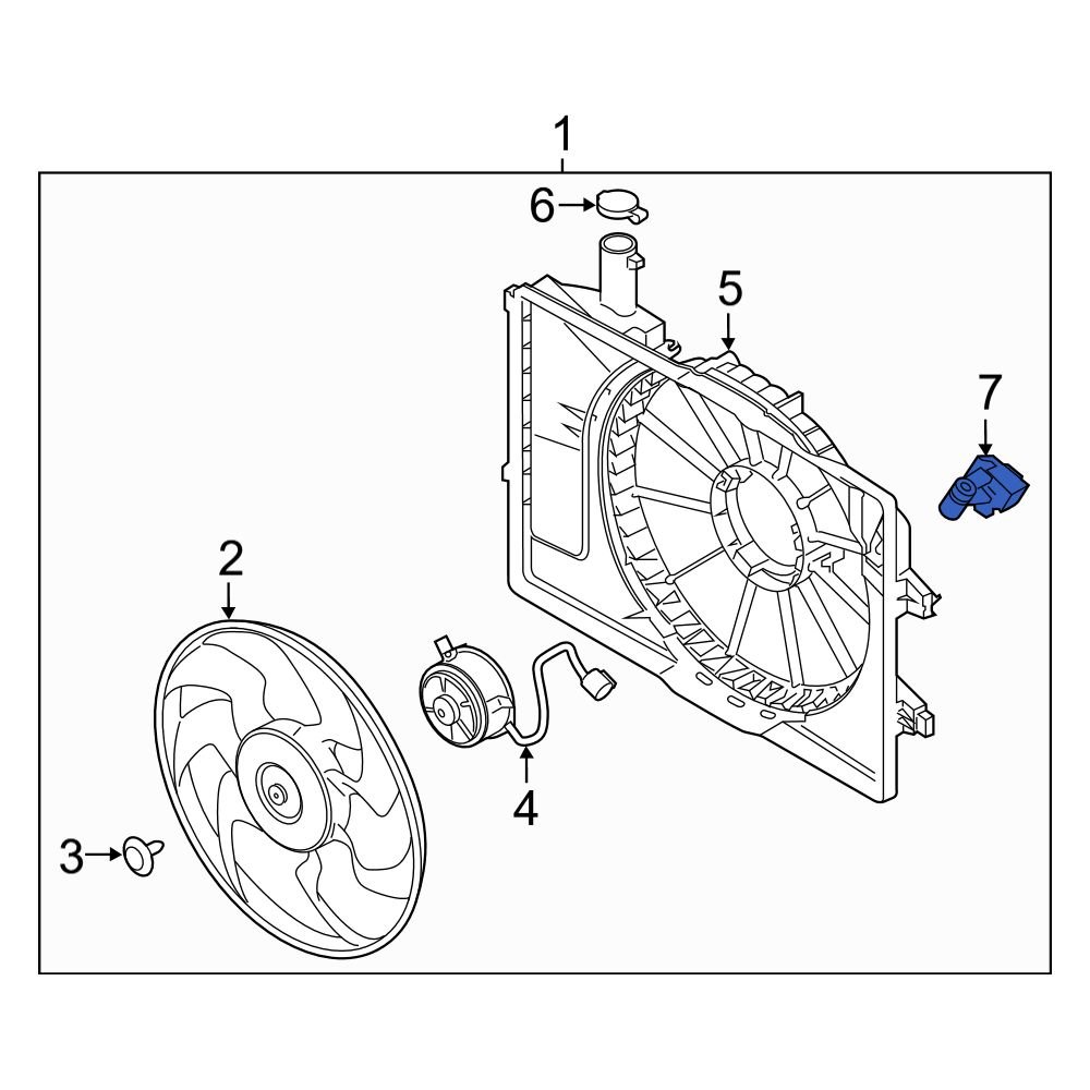 Kia OE 25385F2000 Engine Cooling Fan Resistor
