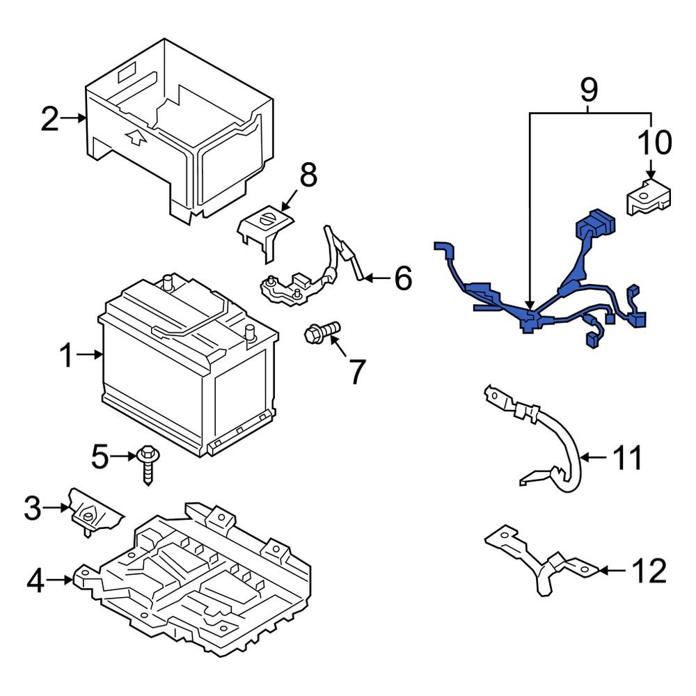 Kia OE 91850M7830 Battery Cable