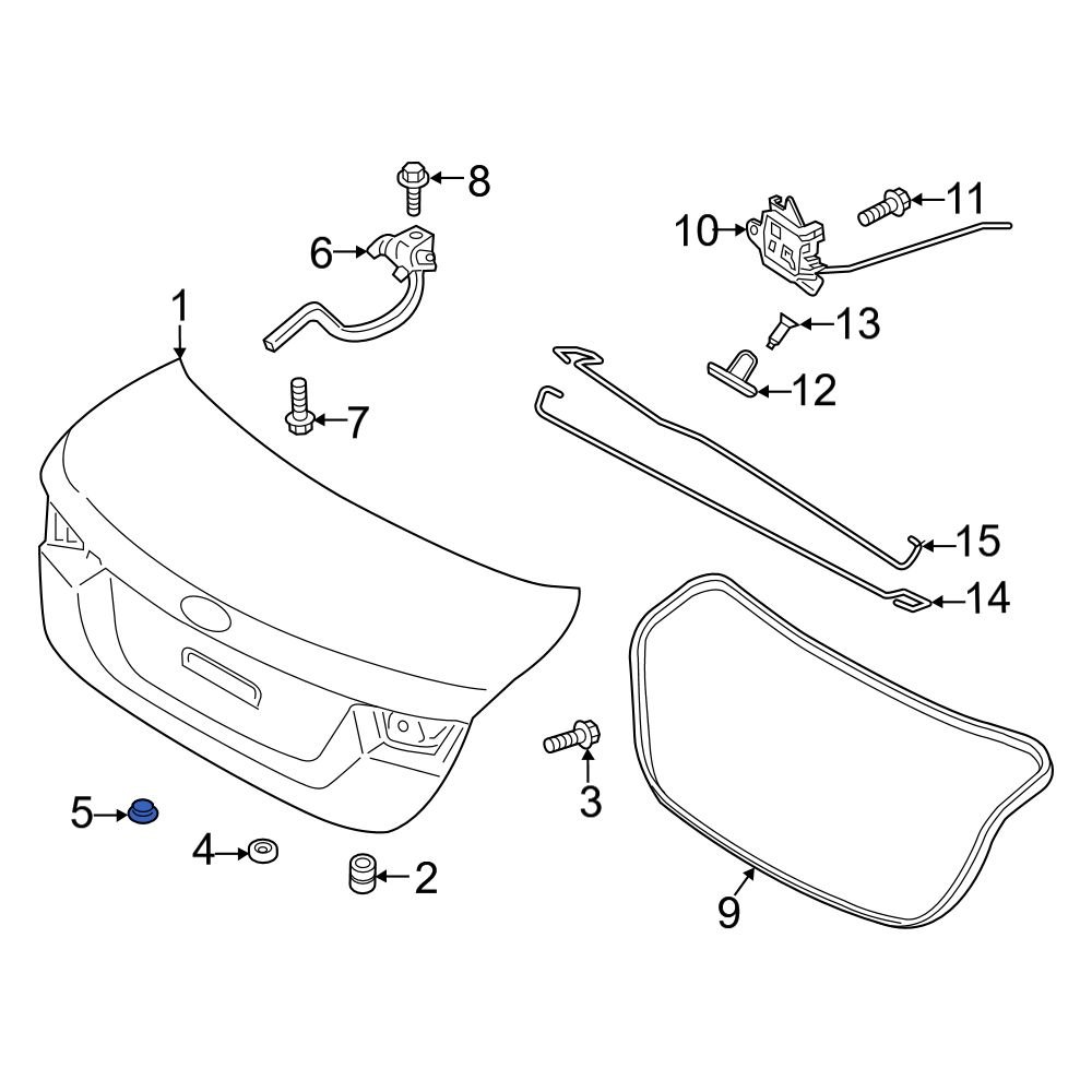 Kia OE 81746D2000 - Rear Liftgate Drain Plug