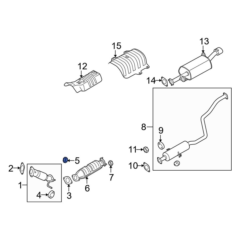 Kia OE 2867921000 - Exhaust Flange Nut
