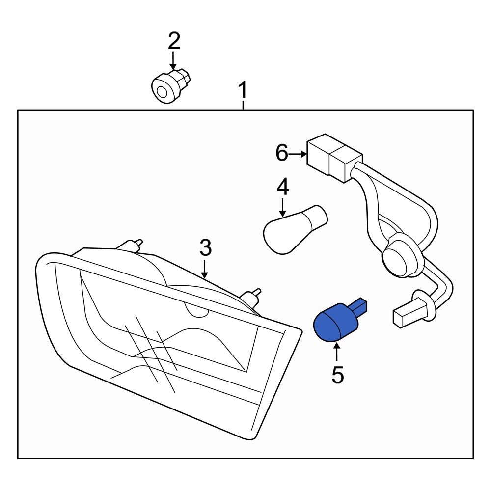 Kia OE 1864427088L Brake Light Bulb