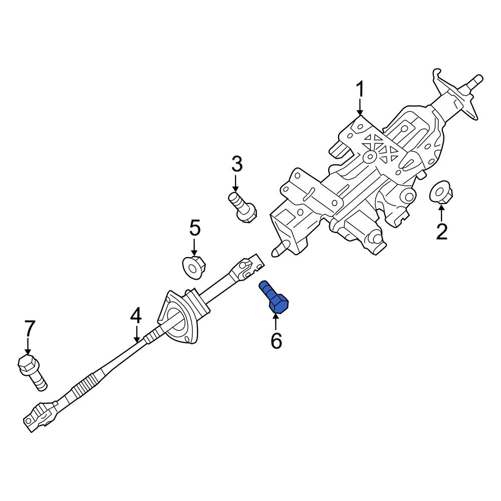 Kia OE 564153W000 Upper Steering Shaft Bolt