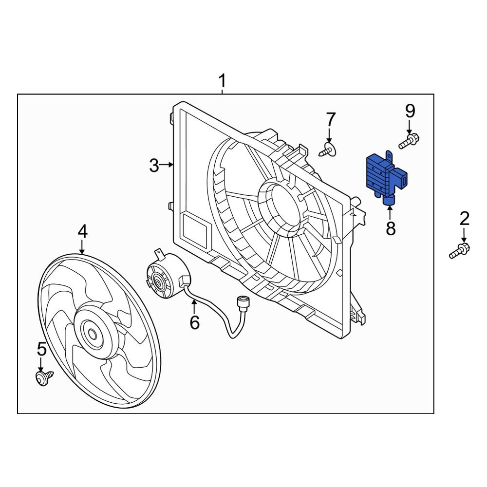 Kia OE 25384G7000 Engine Cooling Fan Resistor