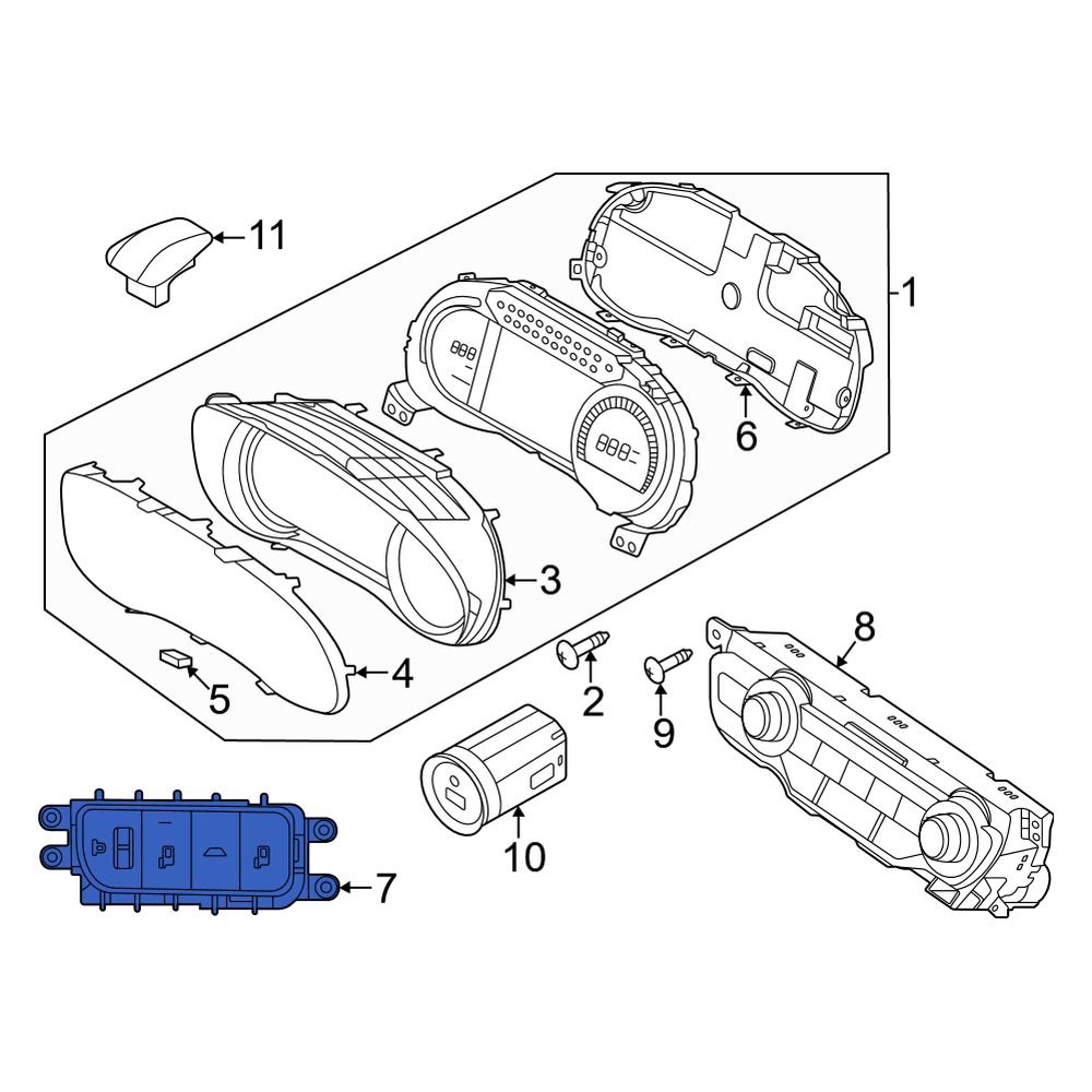 Kia OE 93700G5EA0WK Traction Control Switch