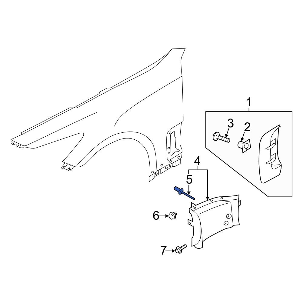 Kia OE 1416003133 - Brake Air Duct Rivet