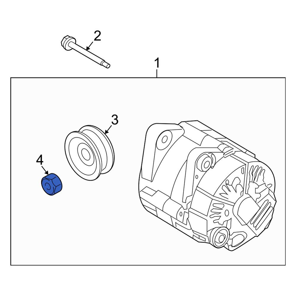 Kia OE 3731103175 Alternator Pulley Nut