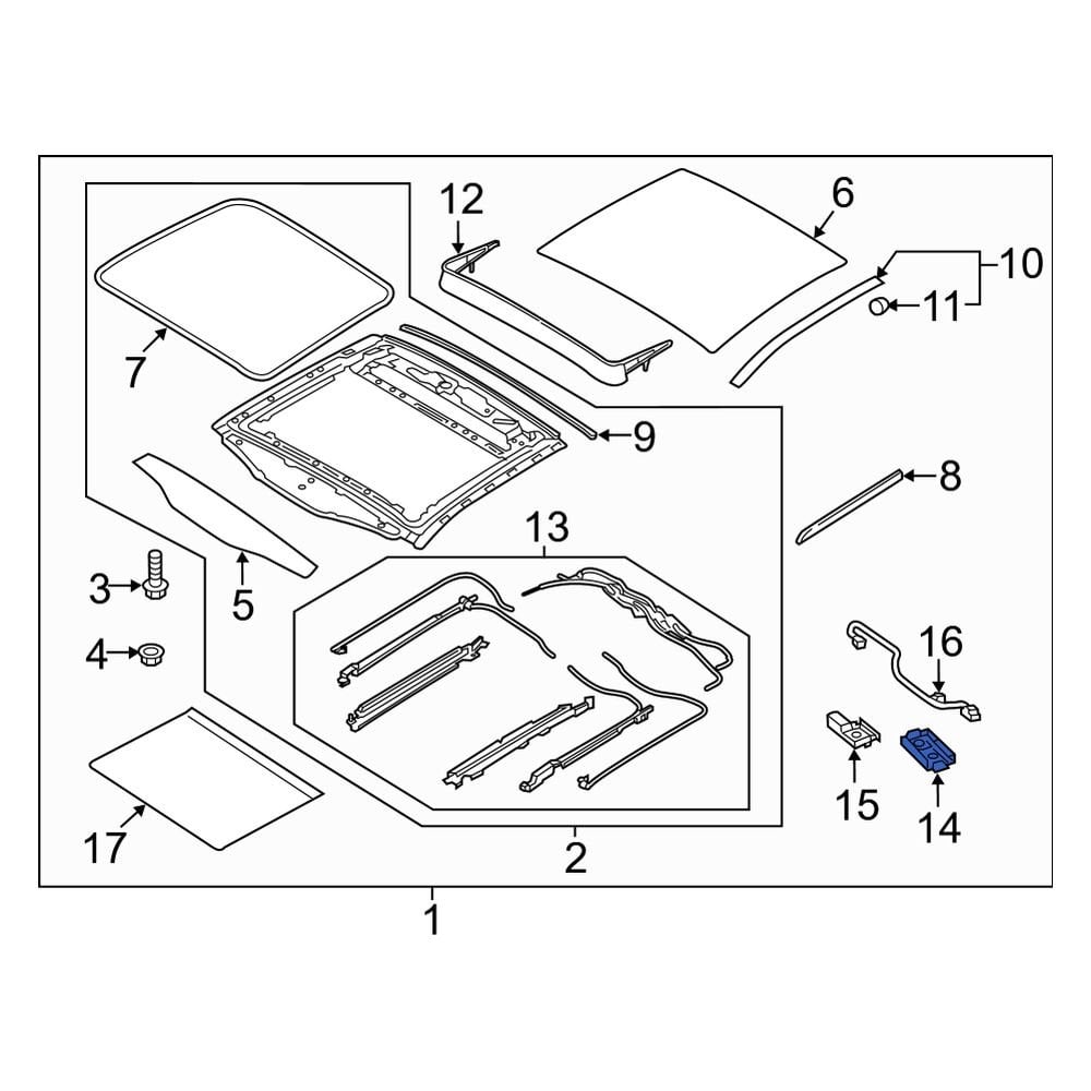 Kia OE 81680J5300 Sunroof Motor
