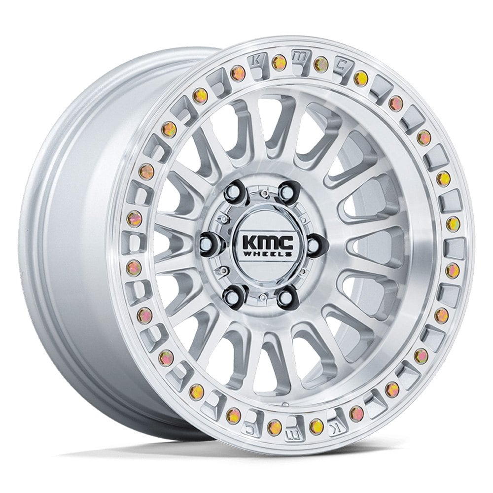 KMC® KM552 IMS Wheels - Gloss Silver with Machined Face Rims ...