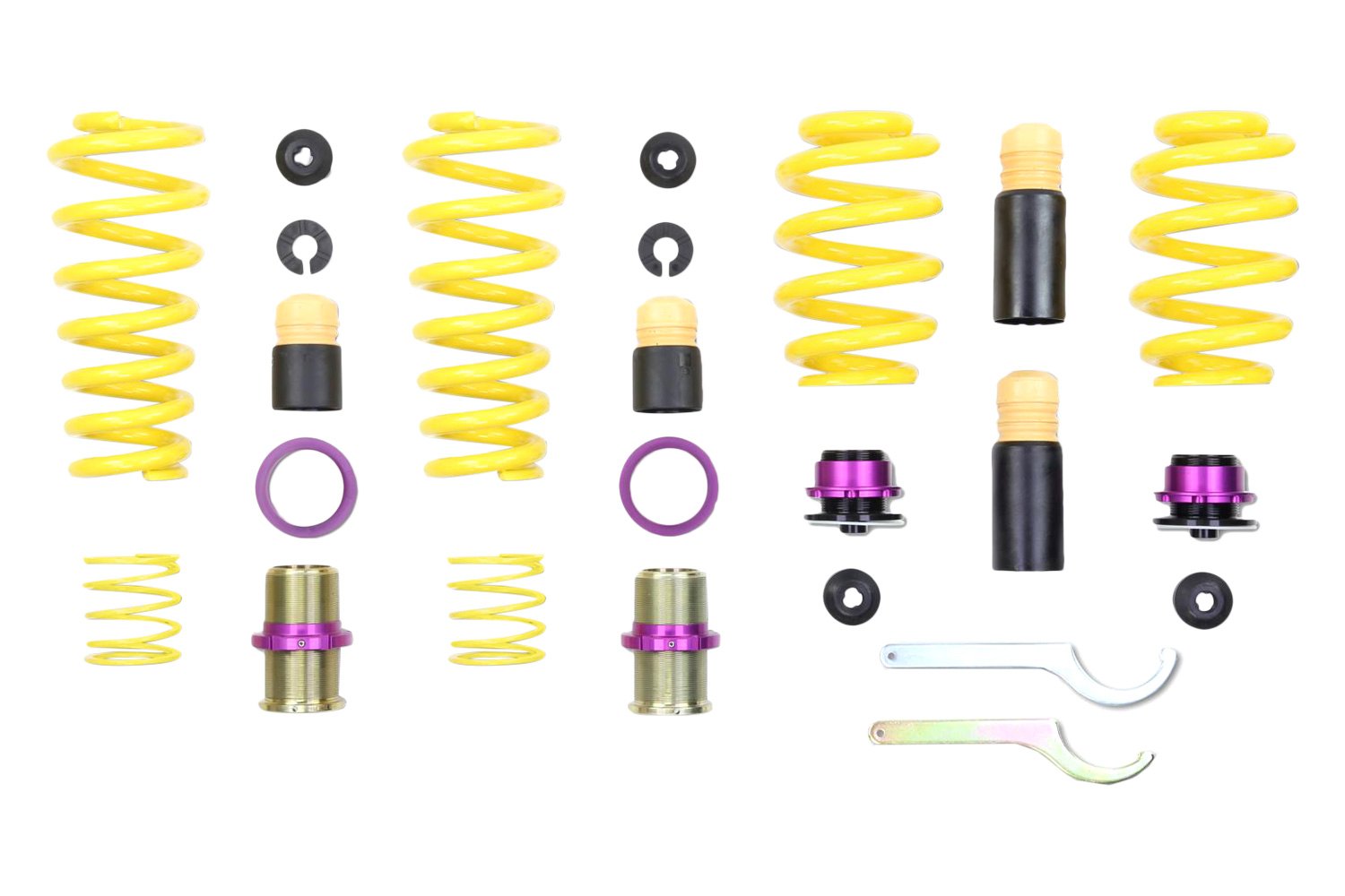 KW Suspensions® 25329005 0"0.8" x 0"0.8" Front and Rear Adjustable Coilover Spring Lowering Kit