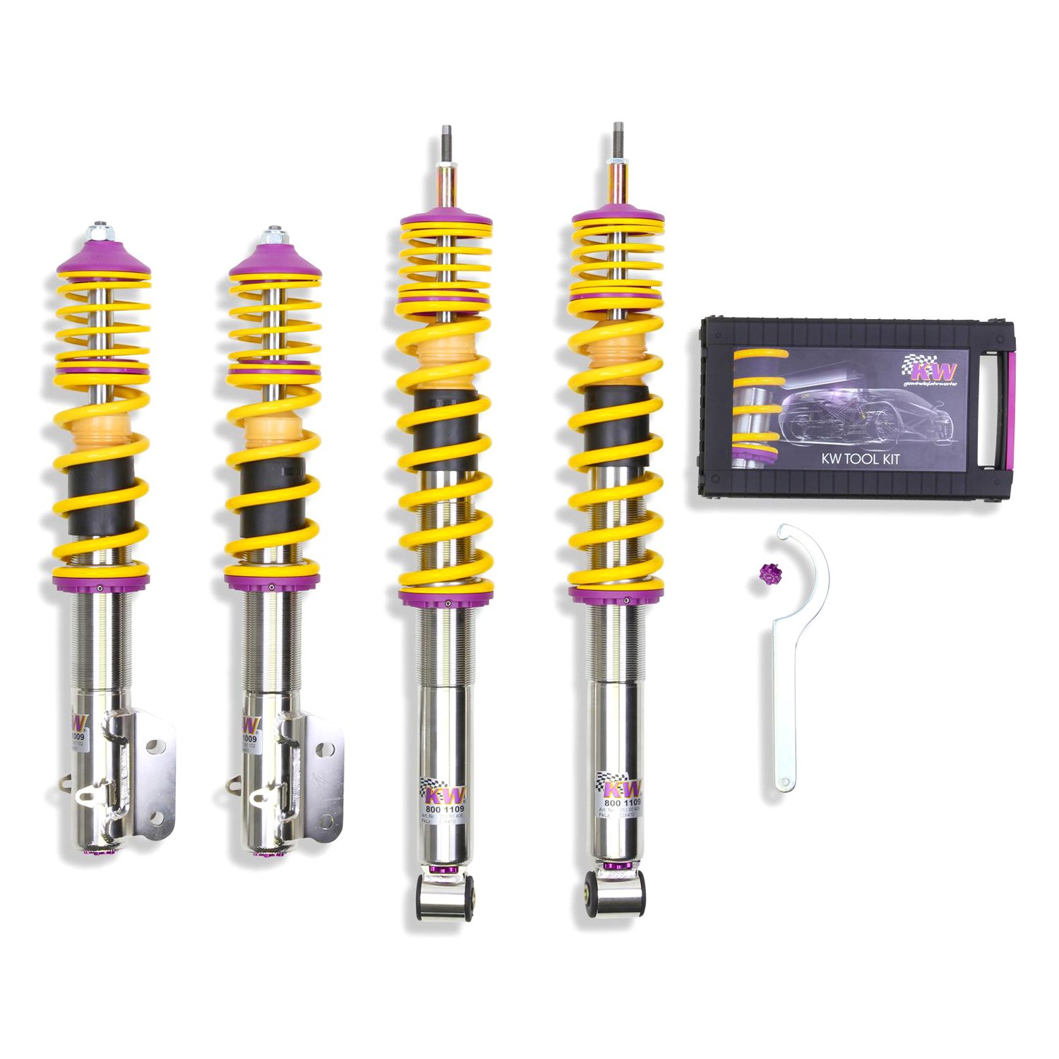 KW Suspensions® 35287010 V3 InoxLine Coilover Kit