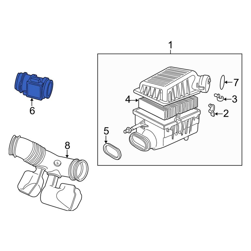 Land Rover OE MHK100800 Mass Air Flow Sensor