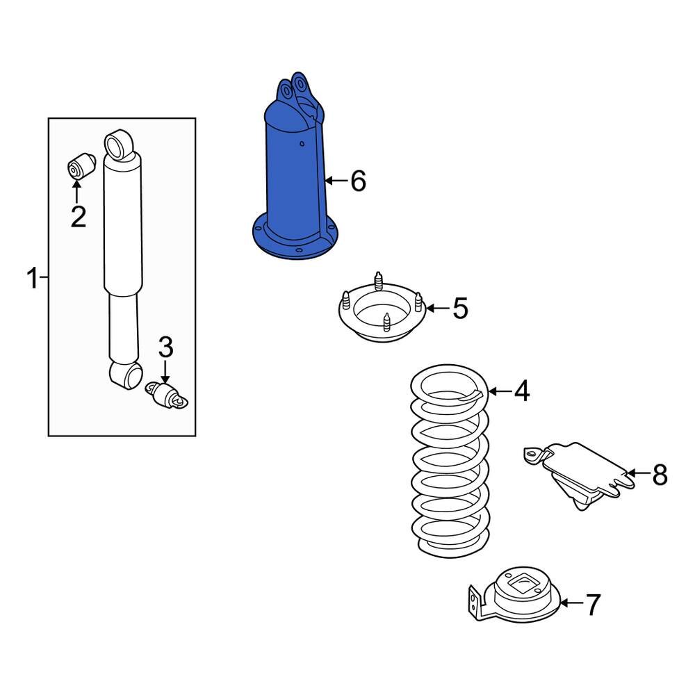 Land Rover OE KVU101051 Front Suspension Shock Absorber Bracket