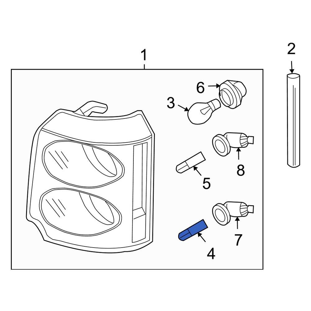 Land Rover OE XZQ000120 Daytime Running Light Bulb