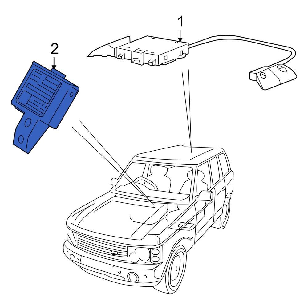 Land Rover OE LR020114 Front Ignition Immobilizer Antenna