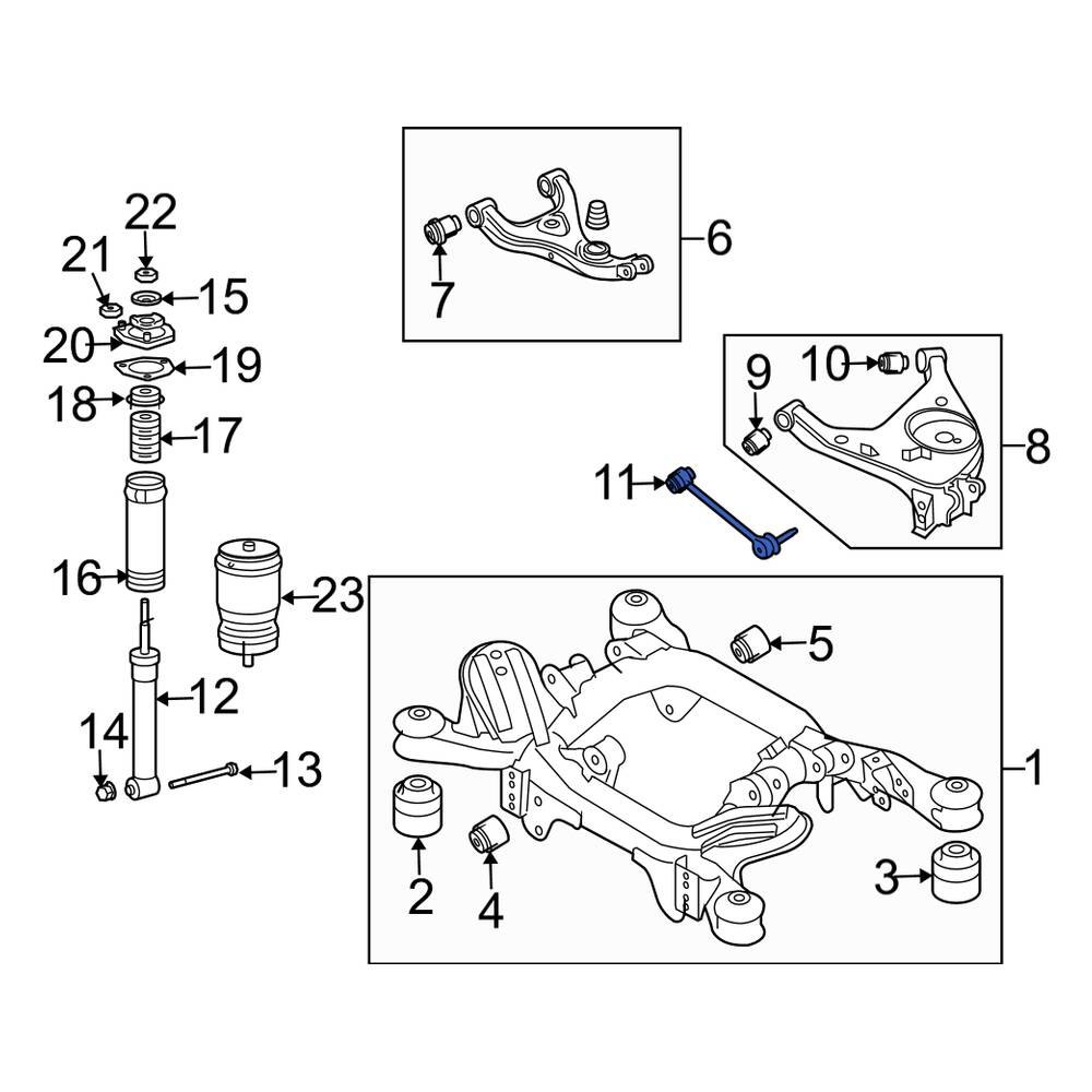 Land Rover OE RGD500180 Rear Lateral Arm and Ball Joint Assembly