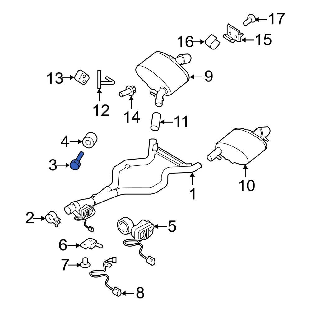 Land Rover OE WYG500060 Exhaust System Hanger Bolt