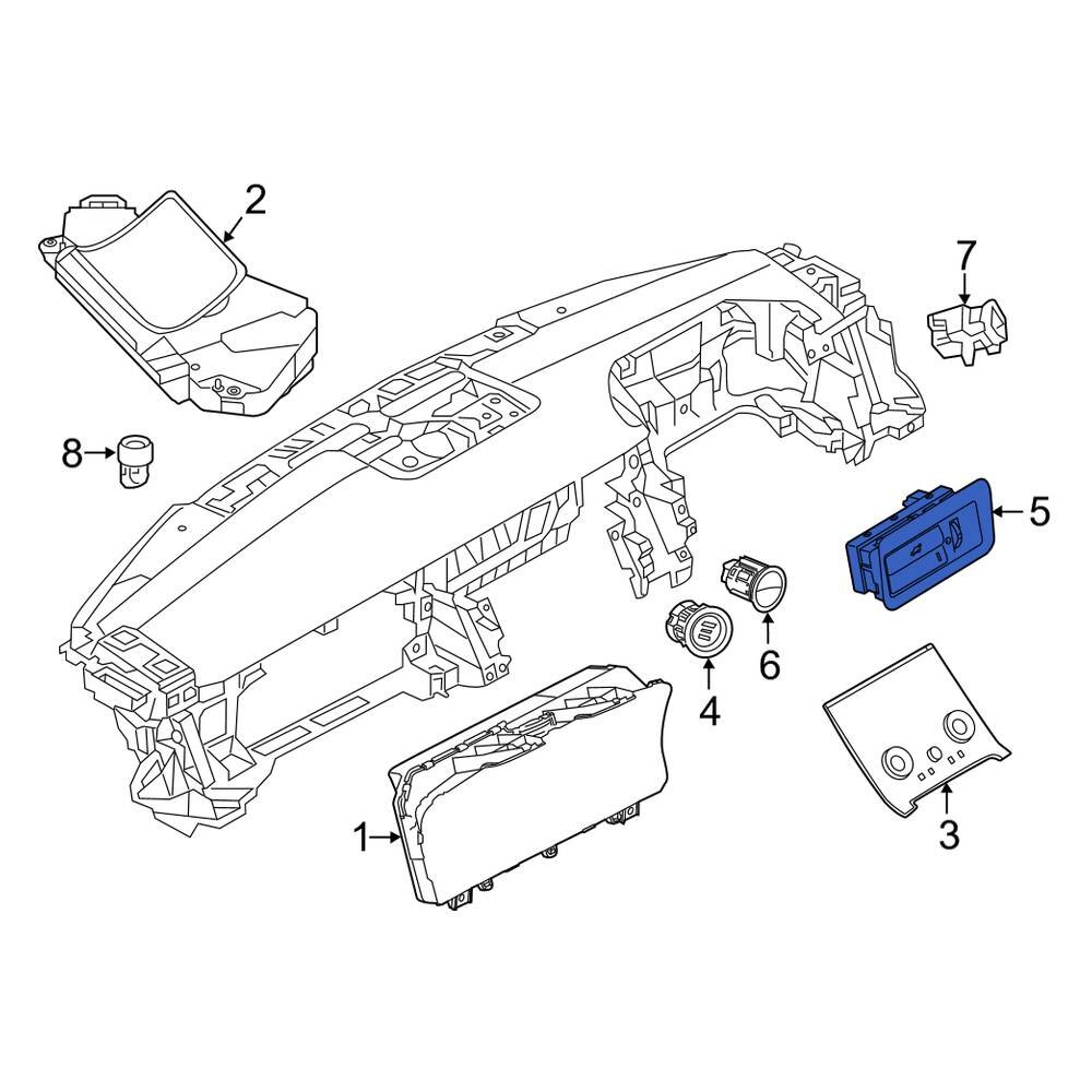 Land Rover OE LR040338 Rear Tailgate Release Switch