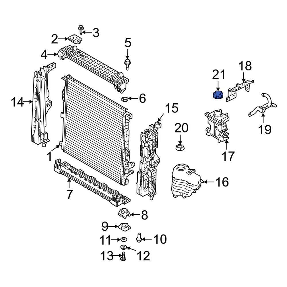 Land Rover OE LR151581 Engine Coolant Reservoir Cap