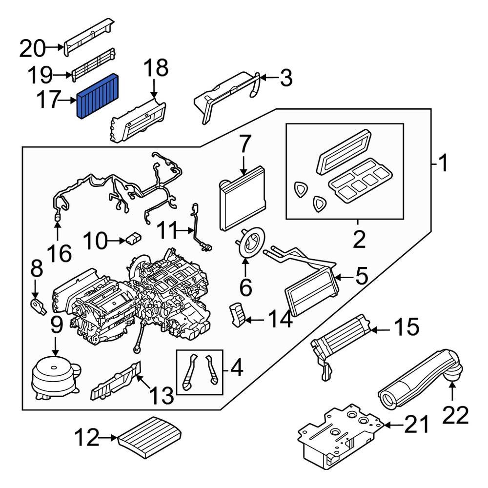 Land Rover OE LR153587 Cabin Air Filter