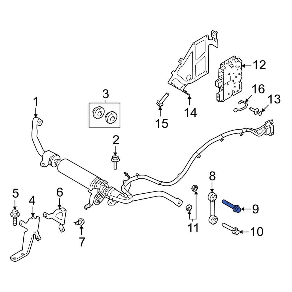 Land Rover OE FC114206 Upper Suspension Stabilizer Bar Link Bolt