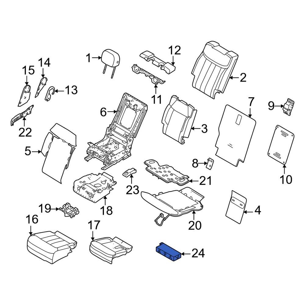Land Rover OE LR140581 Front Right Power Seat Control Module