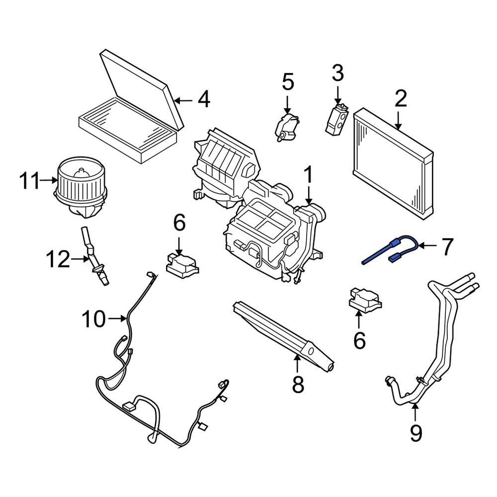 Land Rover Oe Jtf500020 - Rear A C Evaporator Temperature Sensor