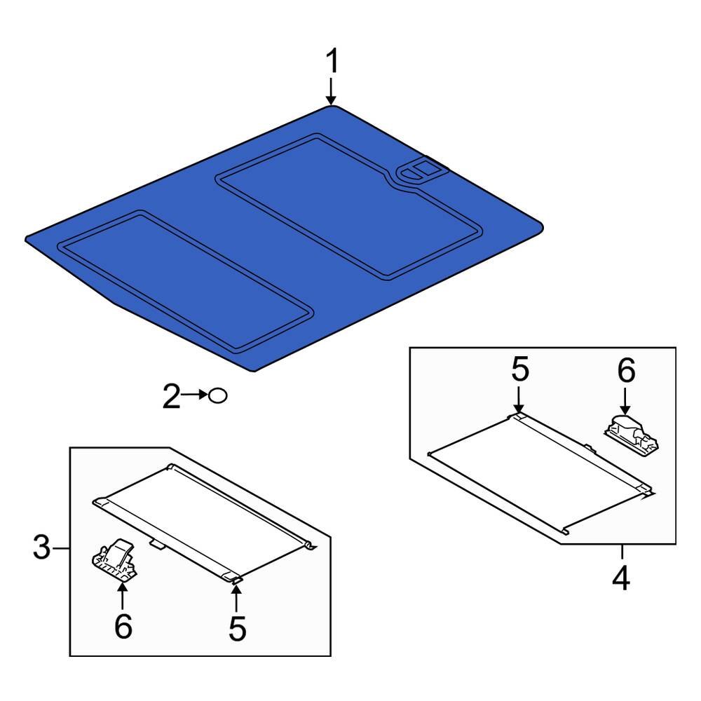 Land Rover OE LR056228 Rear Sunroof Glass