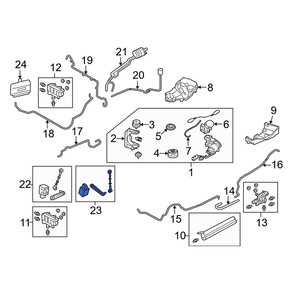 Land Rover OE LR023648 Rear Suspension Ride Height Sensor