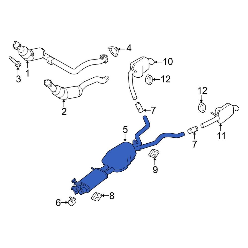 Land Rover Oe Lr051754 - Front Exhaust Muffler