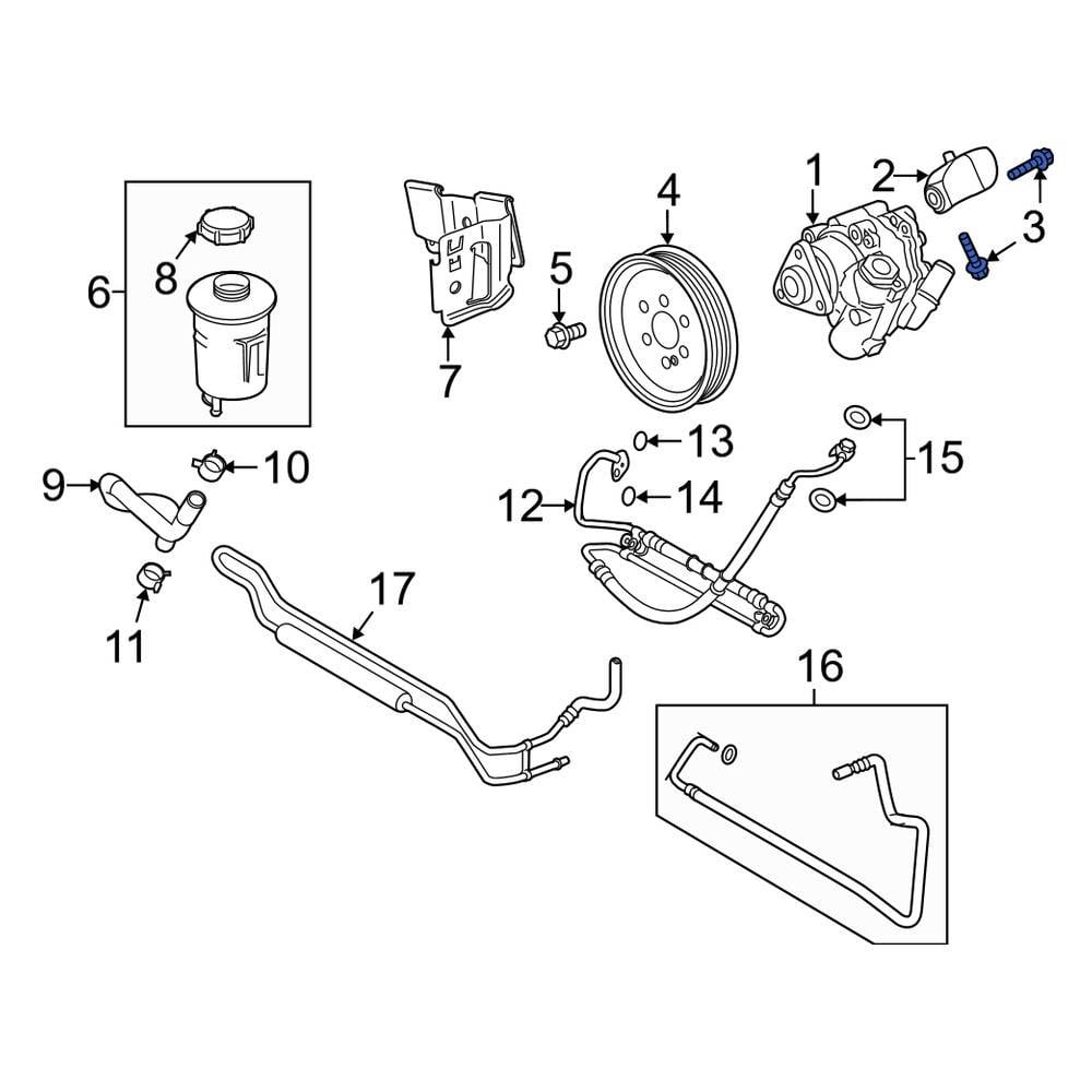 Land Rover OE RYG500290 - A/C Compressor Bolt