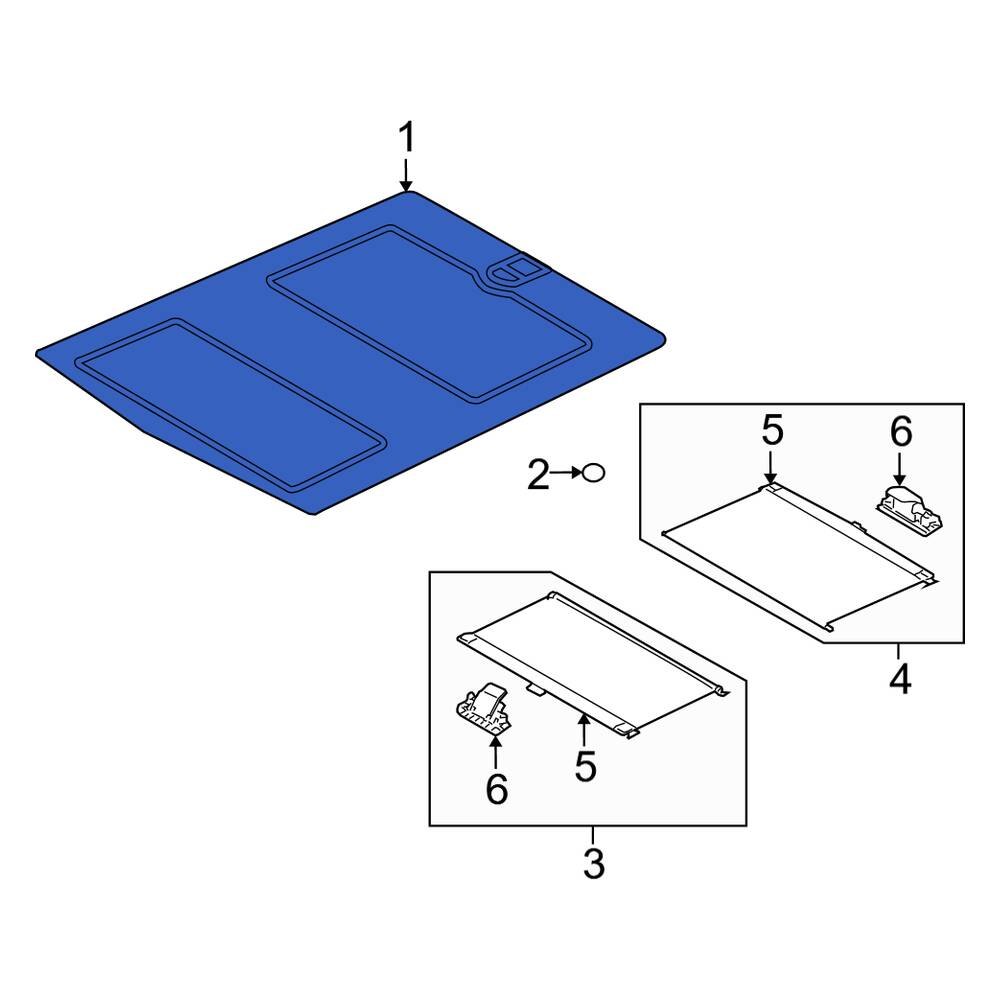 Land Rover OE LR056228 Rear Sunroof Glass
