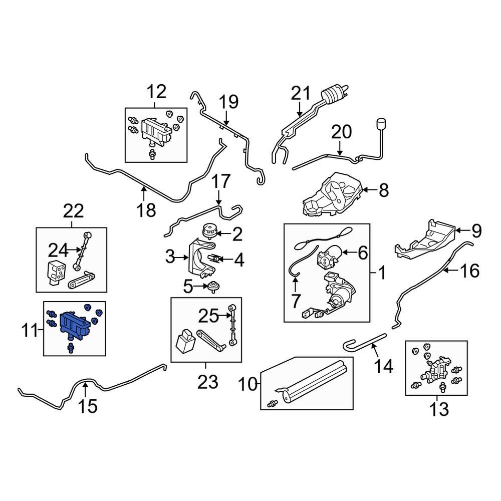 Land Rover OE RVH000095 Front Suspension SelfLeveling Valve