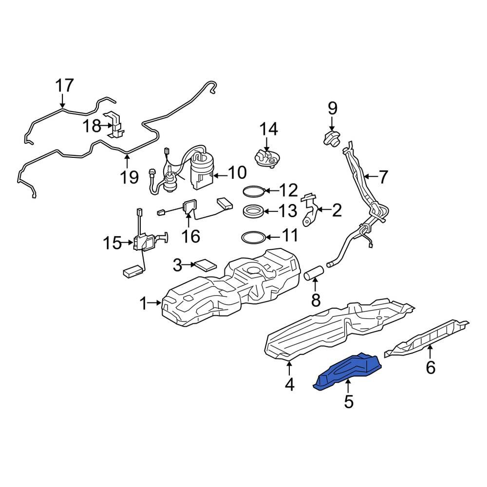 Land Rover OE WFZ500034 Front Fuel Tank Shield