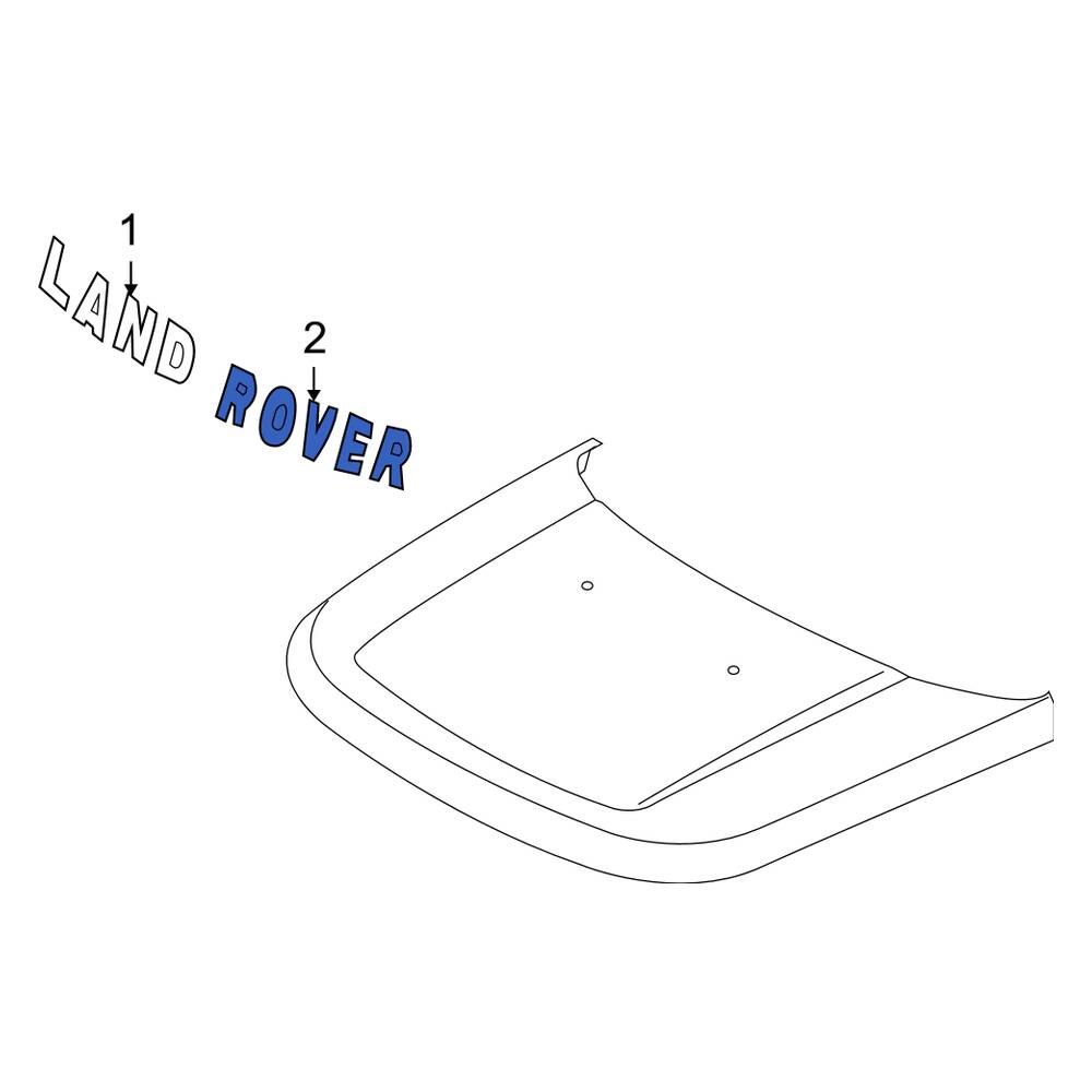 Land Rover OE LR002214 - Front Hood Emblem