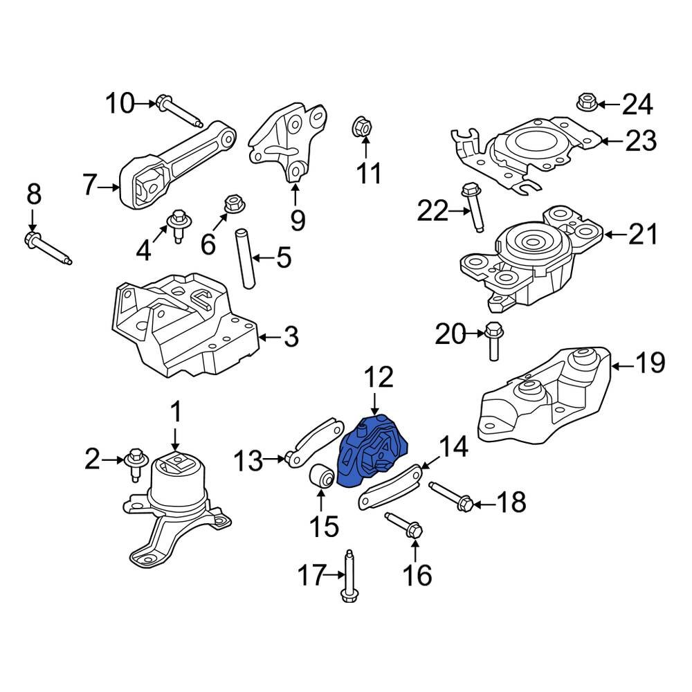 Land Rover OE LR032311 Rear Engine Mount