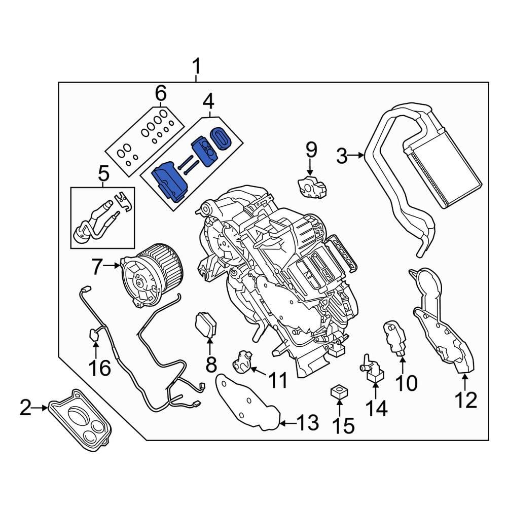 Land Rover OE LR072510 - Rear A/C Expansion Valve