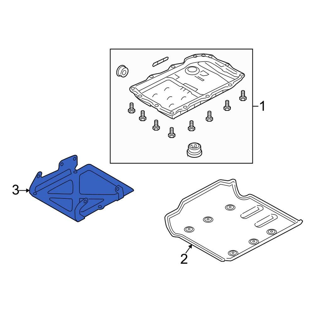 Land Rover OE LR073535 - Powertrain Skid Plate Bracket