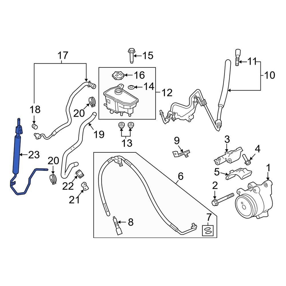 Land Rover OE LR061669 - Active Suspension Oil Cooler