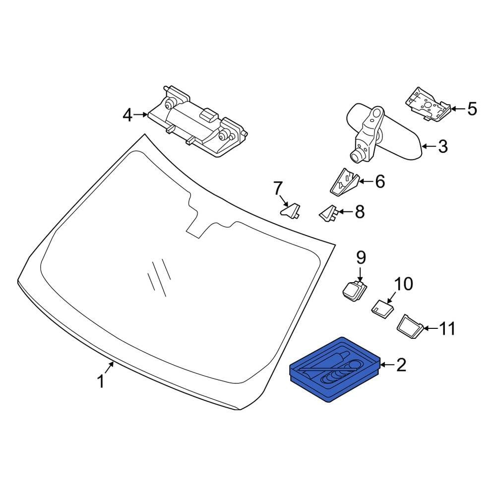 Land Rover Oe Lr Front Windshield Adhesive Kit