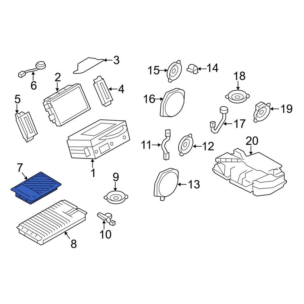 Land Rover OE LR093599 - Radio Amplifier