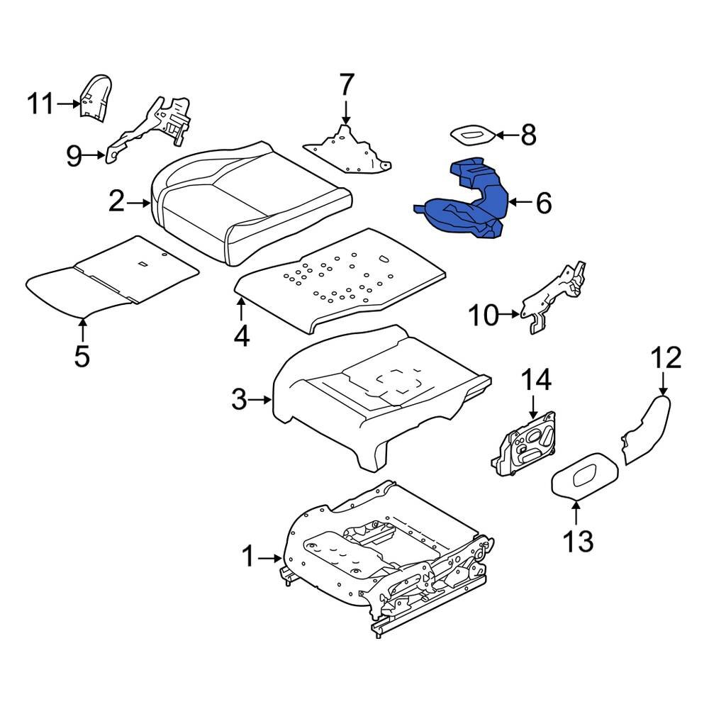Land Rover OE LR034453 Front Left Climate Controlled Seat Duct