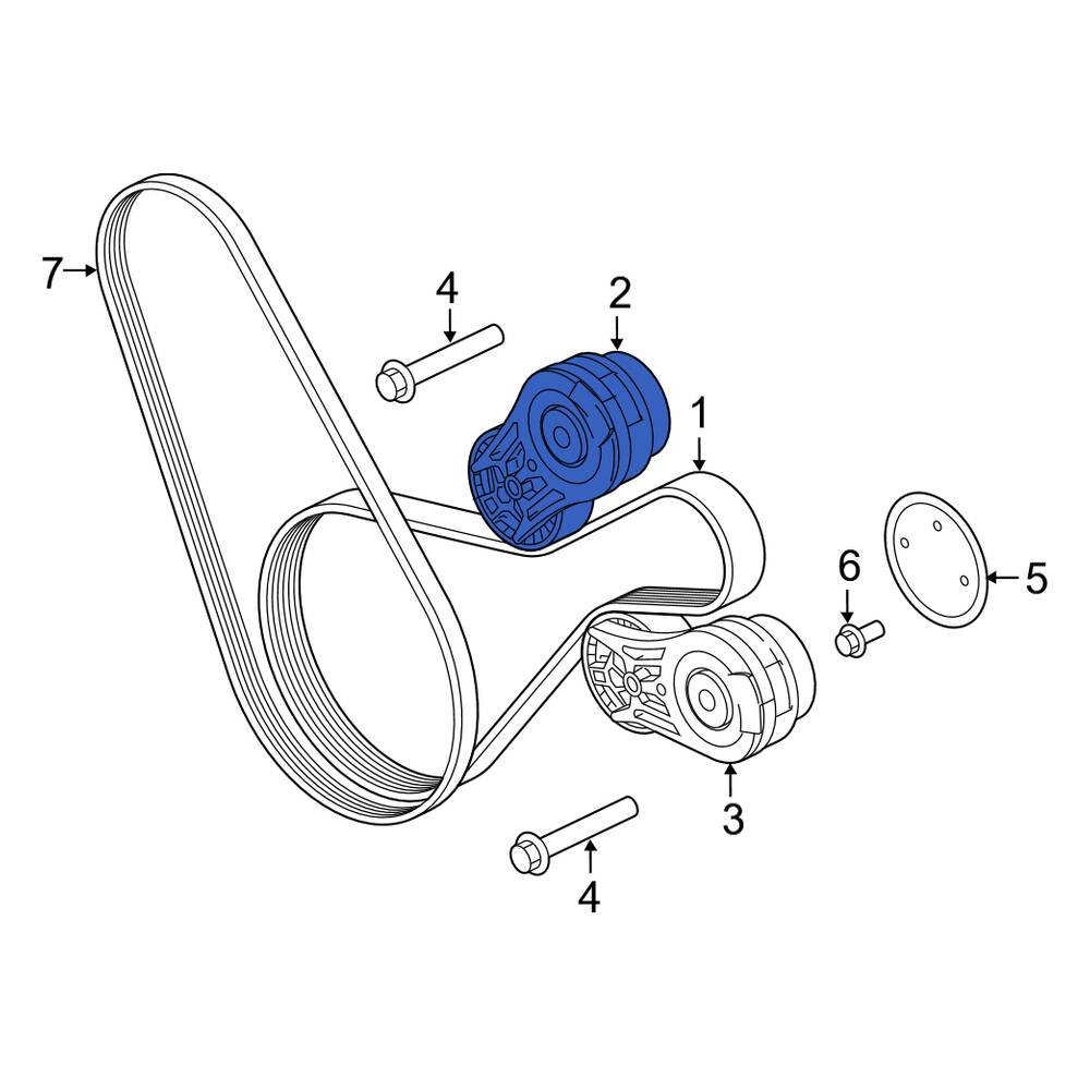 Land Rover OE LR114017 - Accessory Drive Belt Tensioner