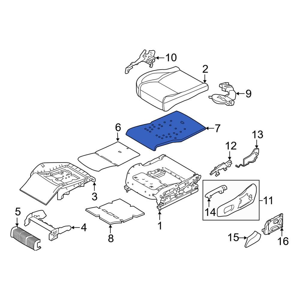 Land Rover OE LR098376 Front Left Climate Controlled Seat Cooling Unit