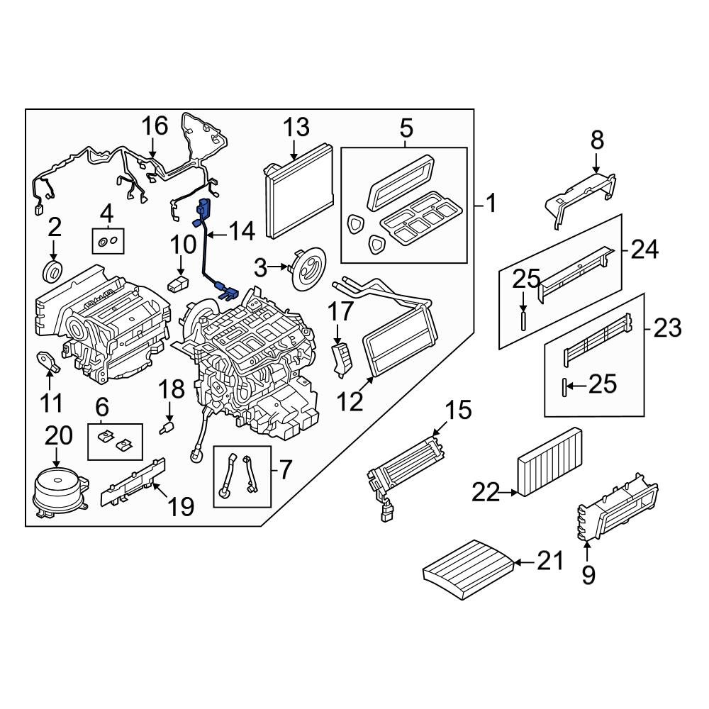 Land Rover OE LR172321 A/C Evaporator Temperature Sensor