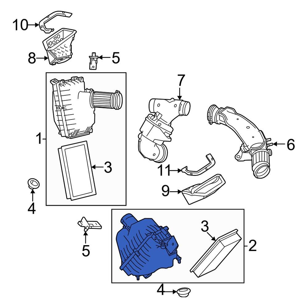 Land Rover Oe Lr Left Air Filter And Housing Assembly