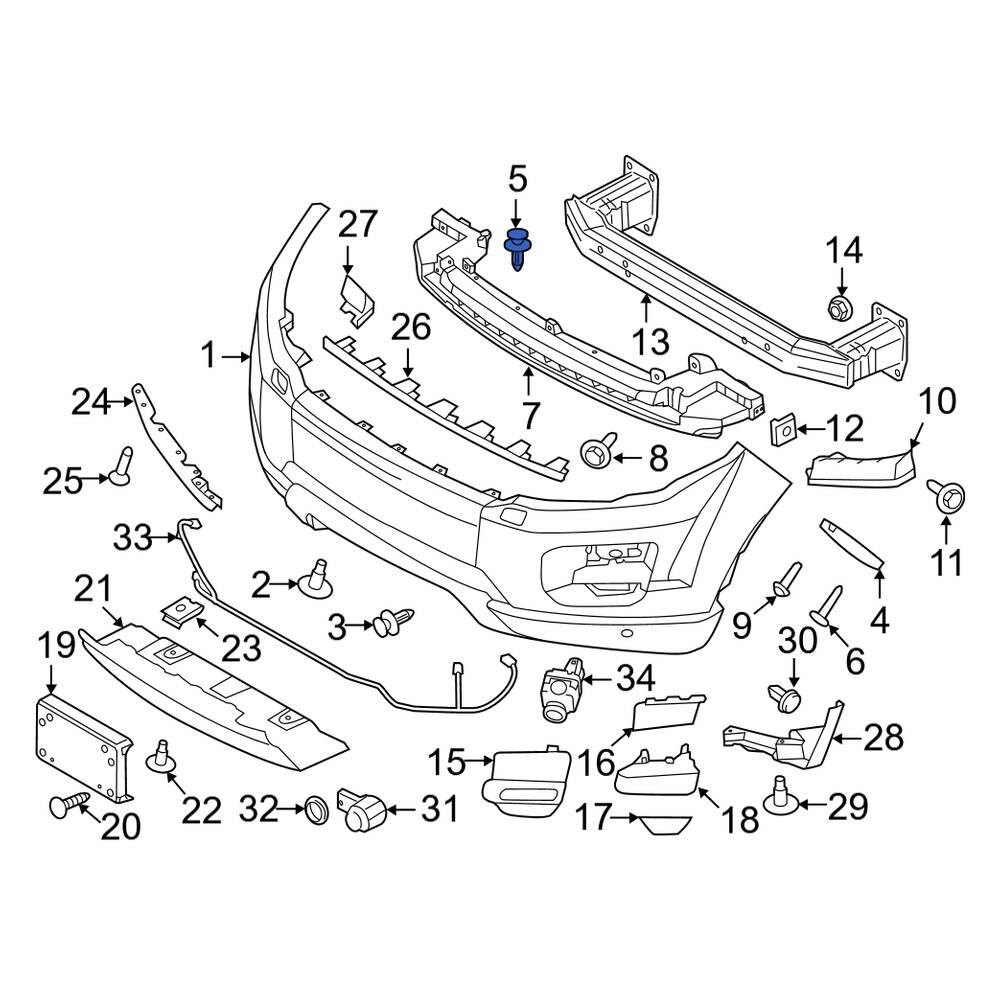 Land Rover OE RYG500910 Windshield Wiper Linkage Bolt