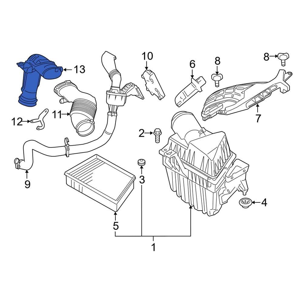 Land Rover Oe Lr056238 - Engine Air Intake Hose