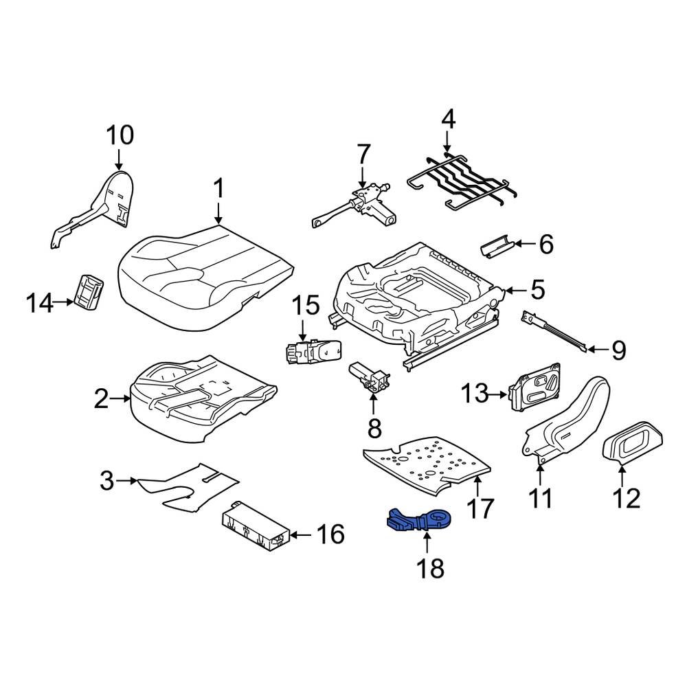 Land Rover OE LR058767 Front Climate Controlled Seat Duct