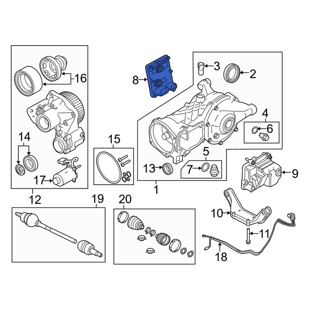 Land Rover OE LR051413 Differential Control Module